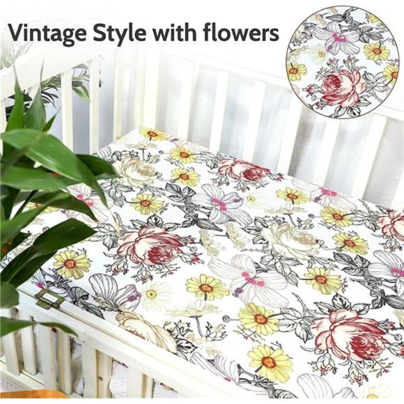 Crib Sheet Jersey Cotton, Fitted Cotton Baby & Toddler Universal Crib Sheets - Picture 4 of 6